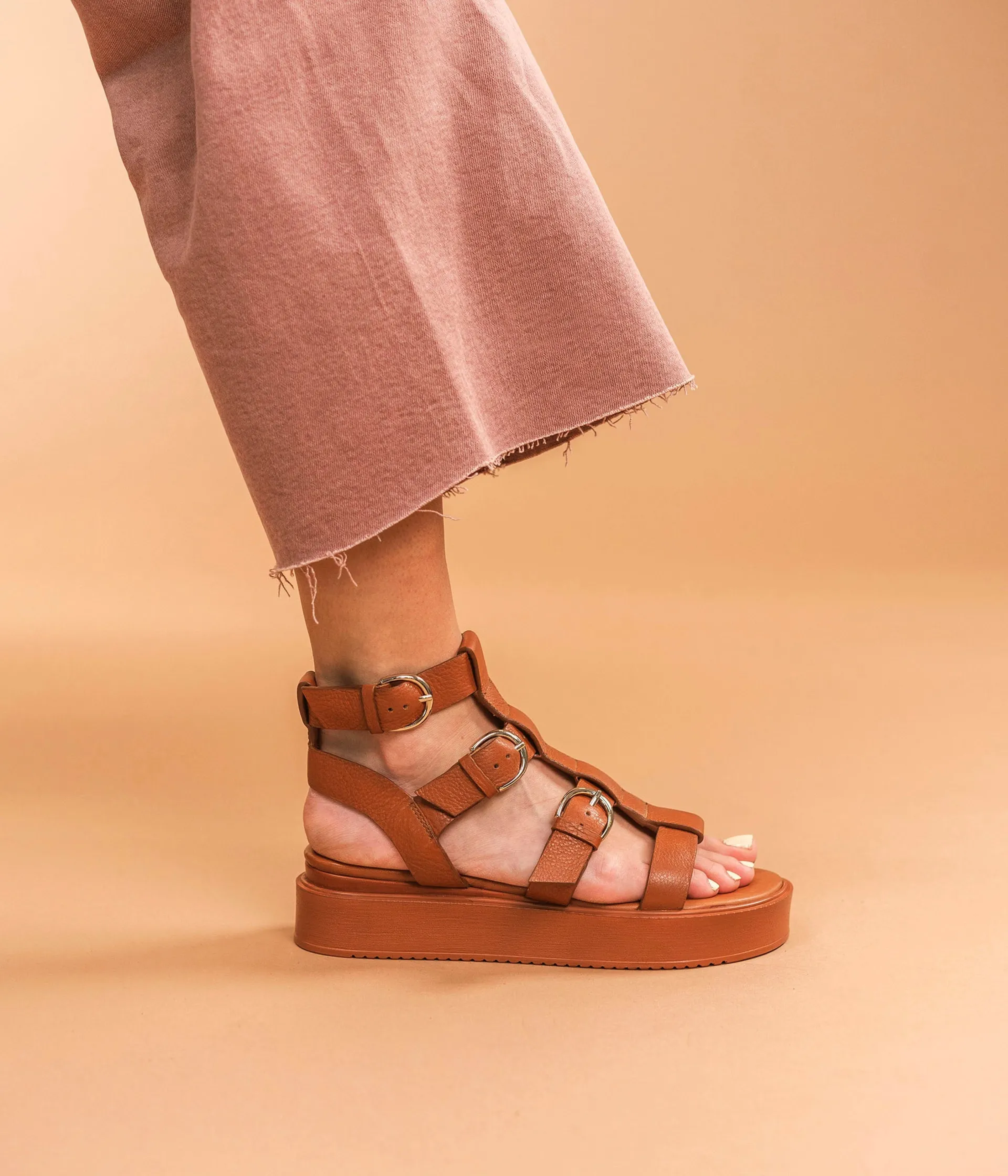 Online SANDALE RANDA COGNAC Femme Sandales