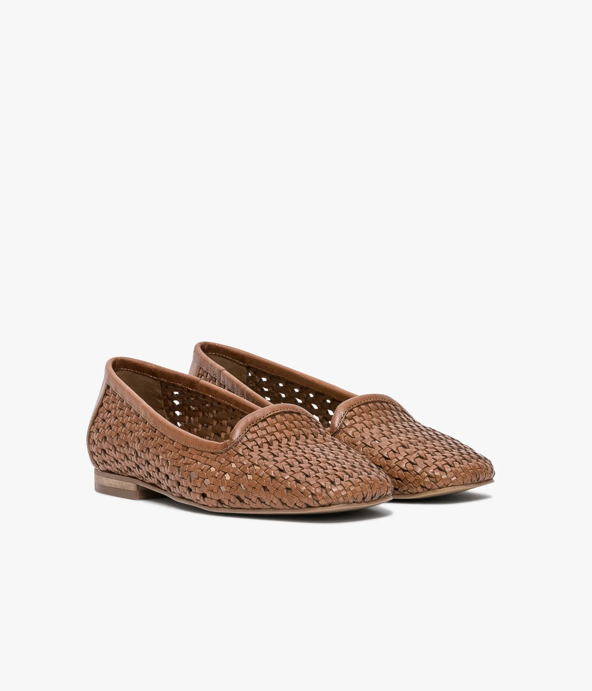 Clearance SLIPPER AMORY COGNAC Femme Mocassins